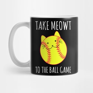 Take Meowt To The Ball Game - Cat Cats Baseball Mug